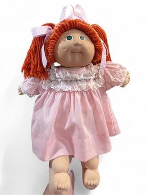 Vintage ‘85 Cabbage Patch Kids Doll Red Hair Green Eyes